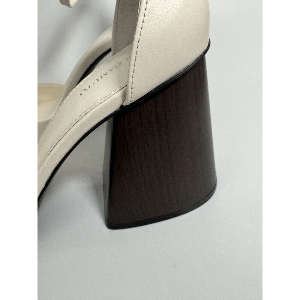 Vince Camuto Women's Addilenz Block Heel Pump SIZE 11 COCONUT CREAM